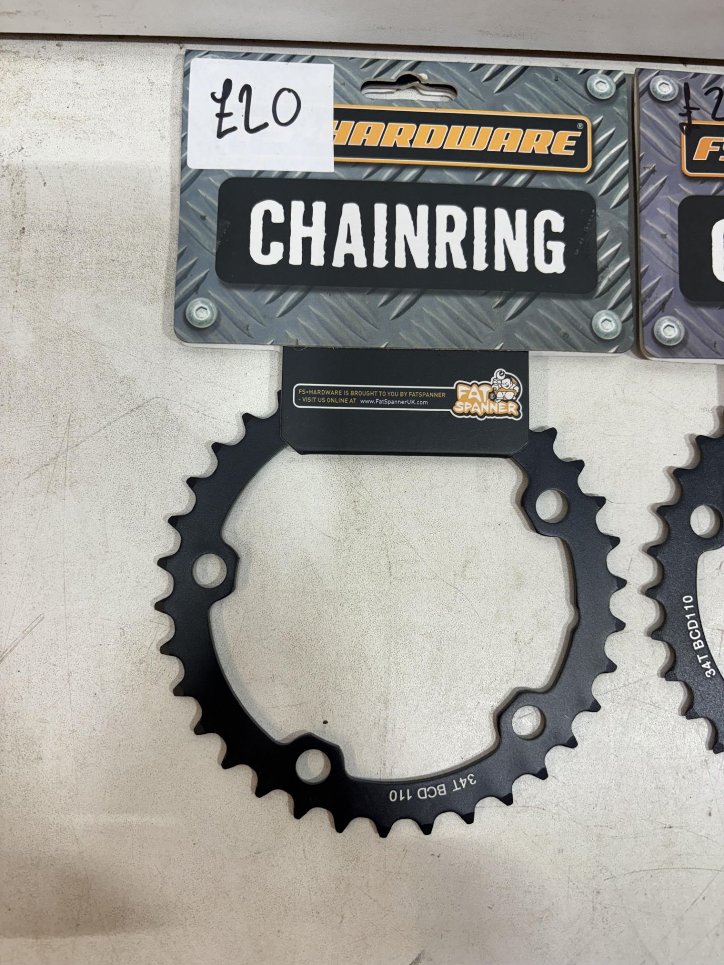 9 x Various Fat Spanner 110 BCD 34 Teeth Chainrings - See Photos - Image 3 of 4