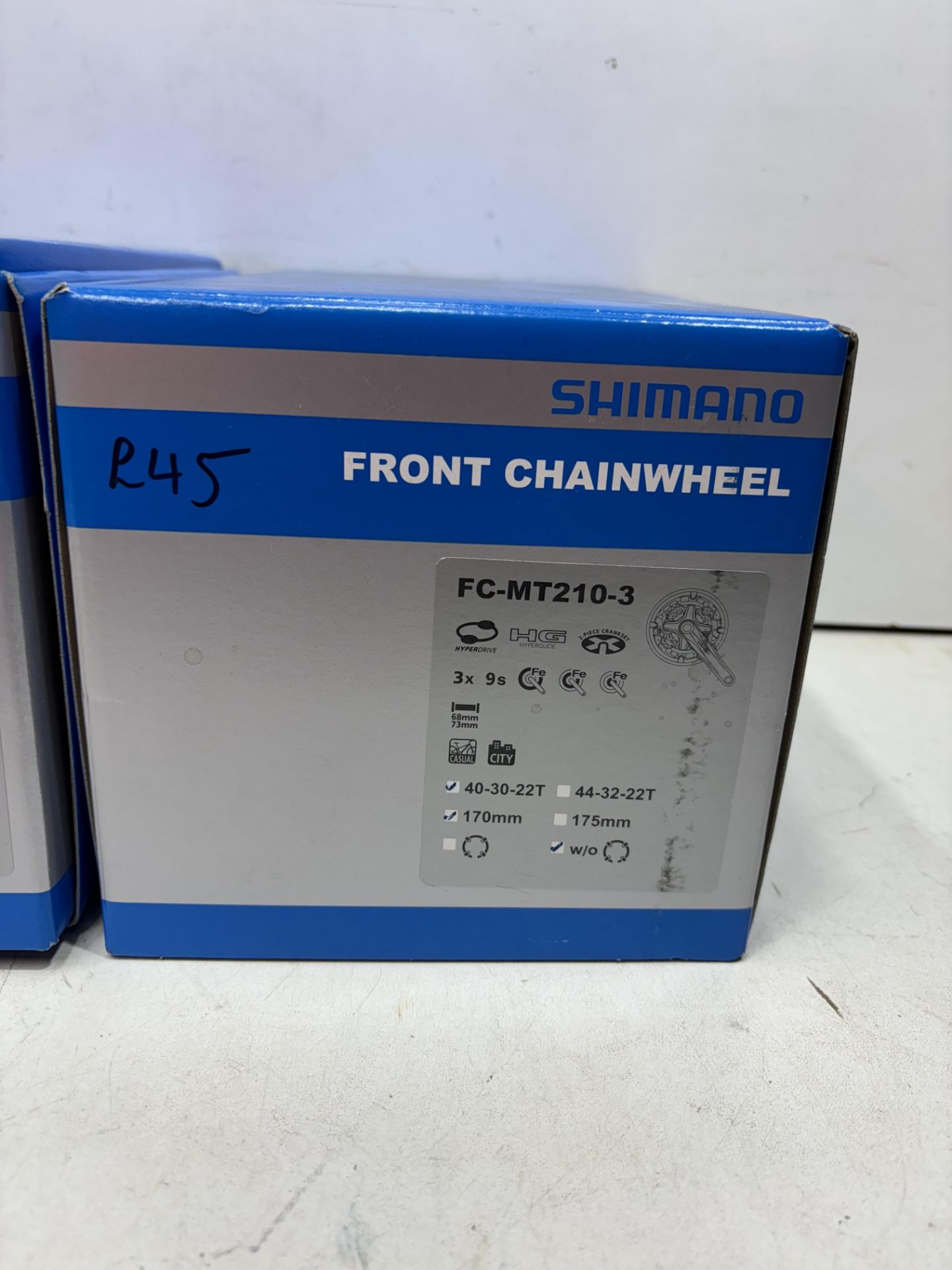 2 x Shimano FC-MT210 2-piece chainsets 9-speed, black w/o chainguard - Image 3 of 3