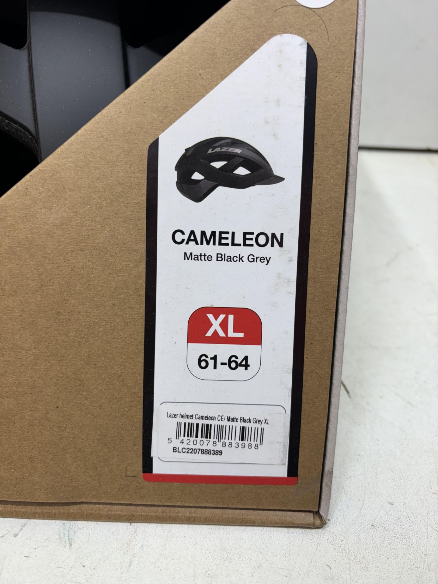 LAZER Cameleon Helmet, Size XL (61-64cm) - Matte Black/Grey - Image 3 of 3