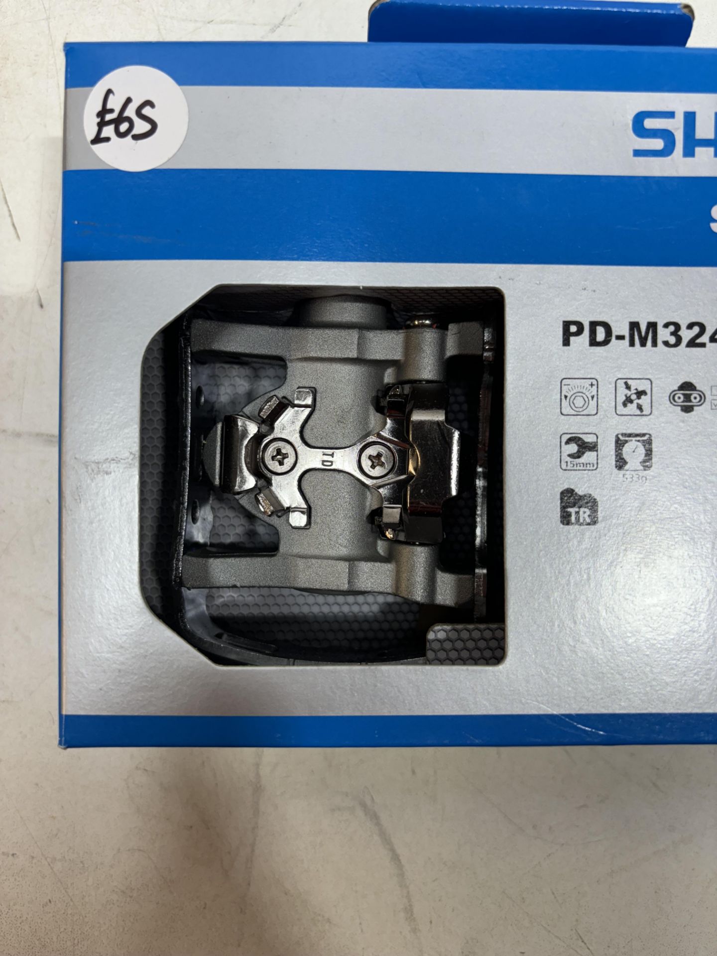 Shimano PD-M324 SPD Pedals, silver - Image 6 of 6