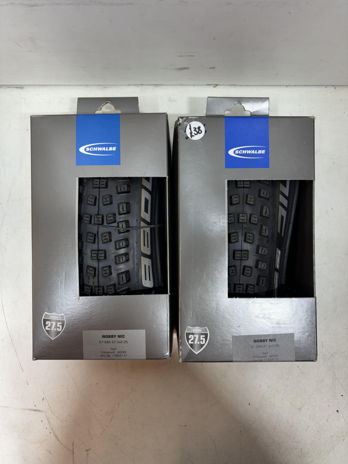 2 x Schwalbe Nobby Nic HS602 Fold 27.5x2.25" Performance Addix Tyres - Image 2 of 3