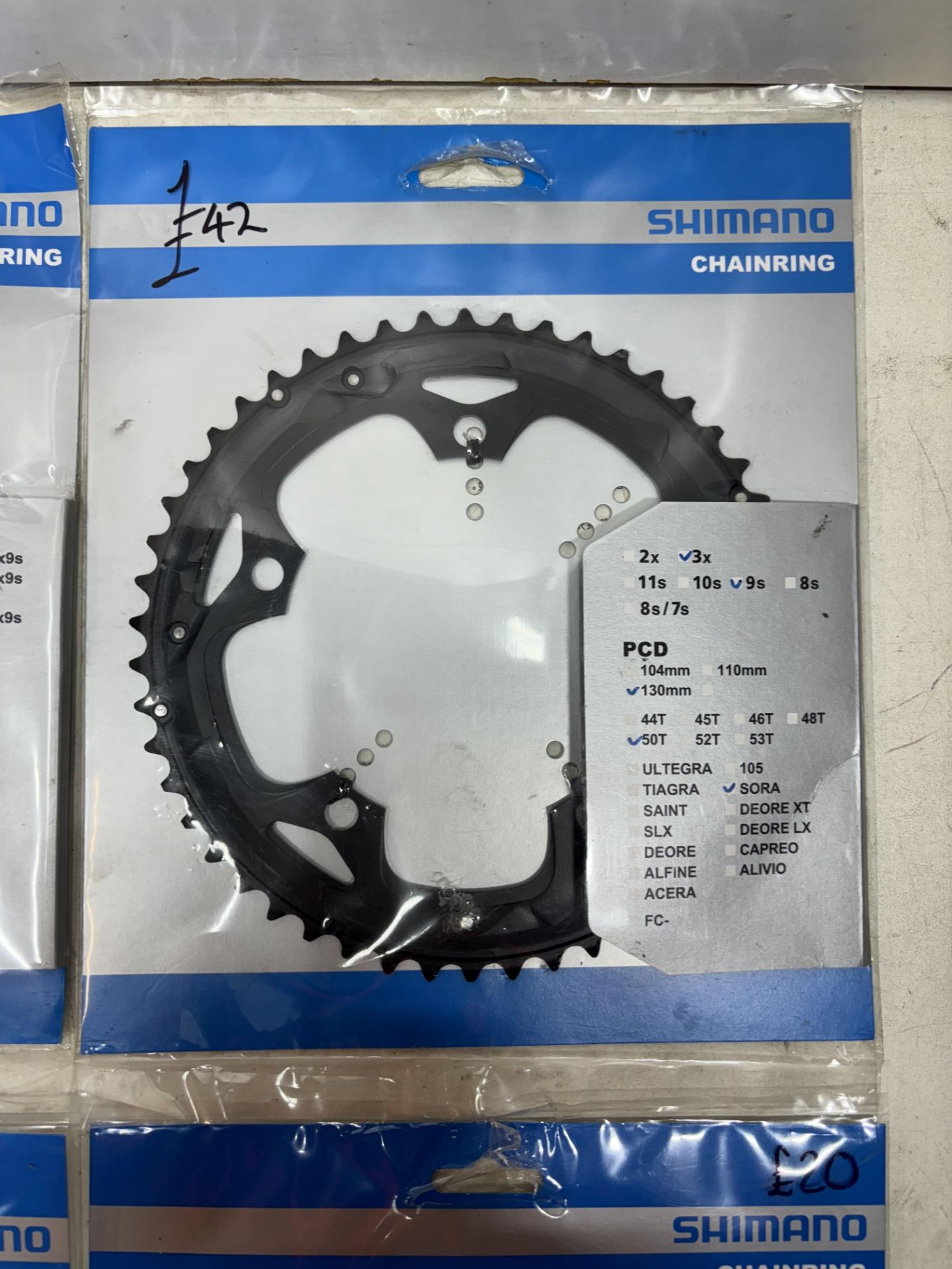 4 x Various Shimano Chainrings - See Description & Photos - Image 3 of 5