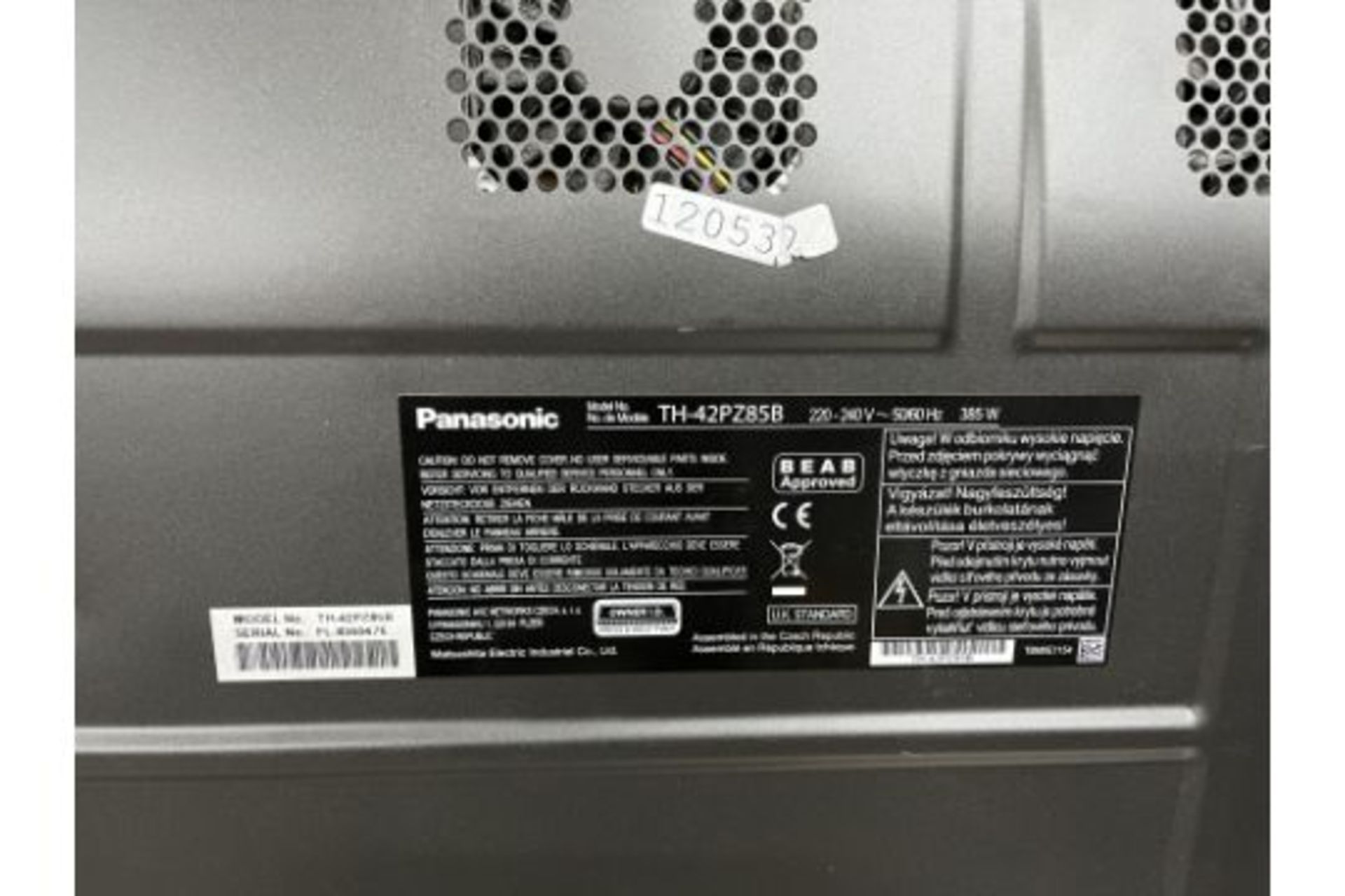 Panasonic 42" Plasma TV - Image 5 of 7