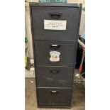 10 x Various Metal 4 Drawer Filing Cabinets - As Pictured