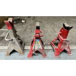 3 x Various Jack Stands - As Pictured