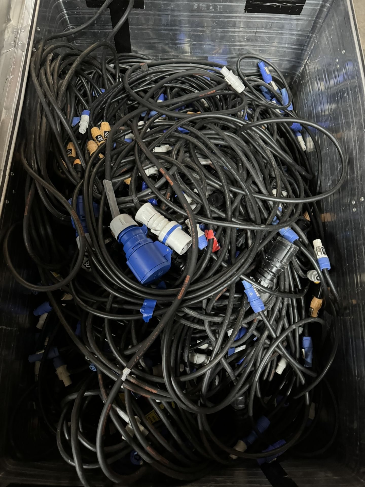 Large Quantity Of Various Sound/Lighting Cables - As Pictured