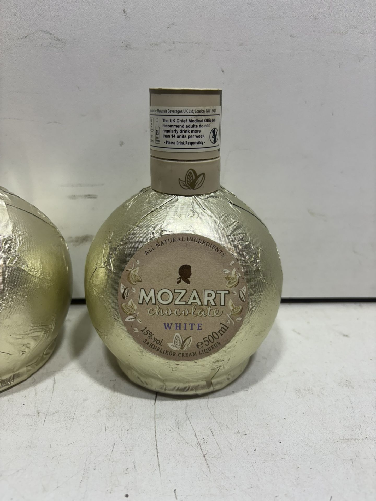 3 X Bottles Of Mozart White Chocolate Cream Liqueur 50Cl - Image 2 of 4