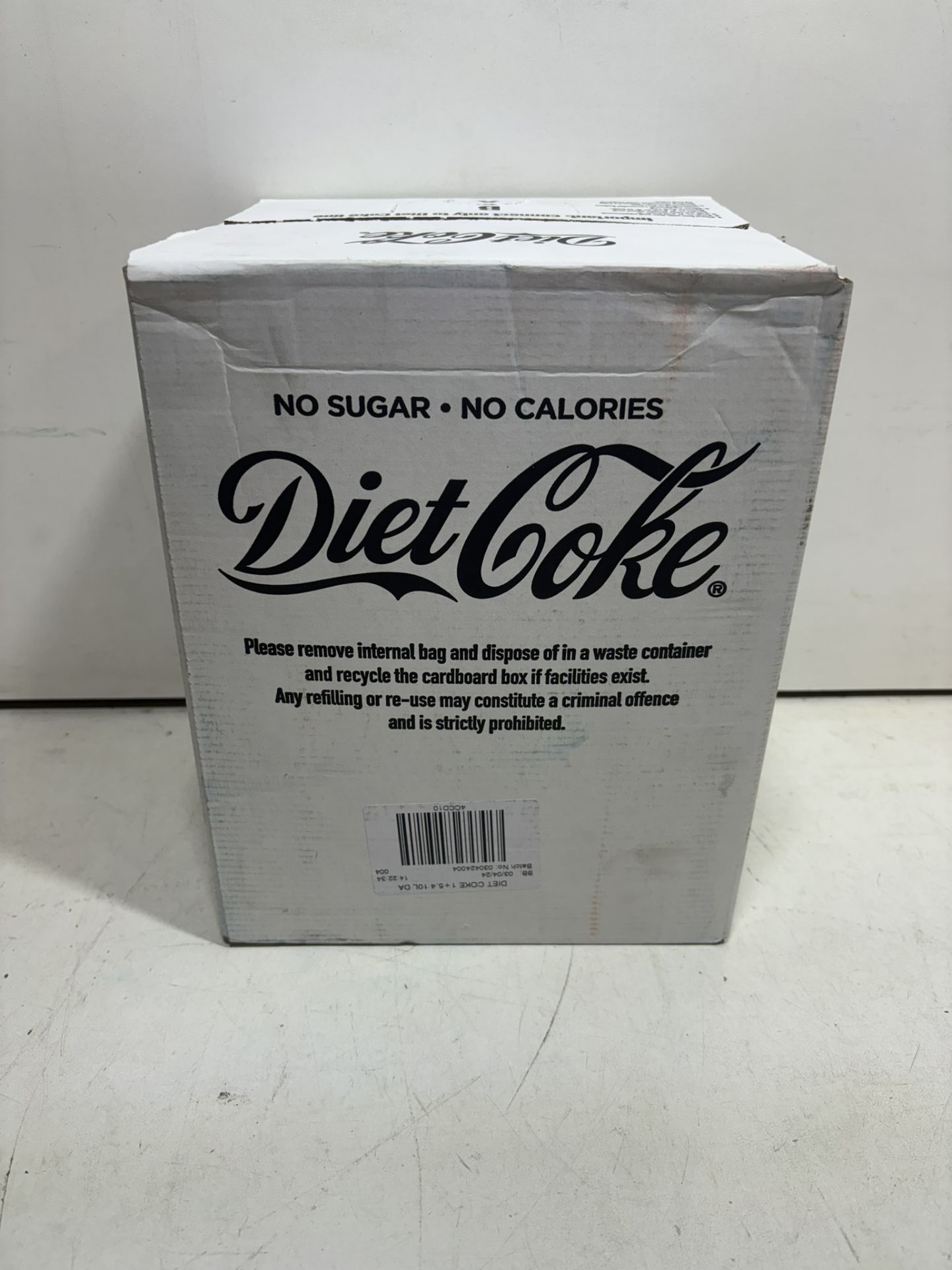 Diet Coke Postmix Syrup 10 Litre