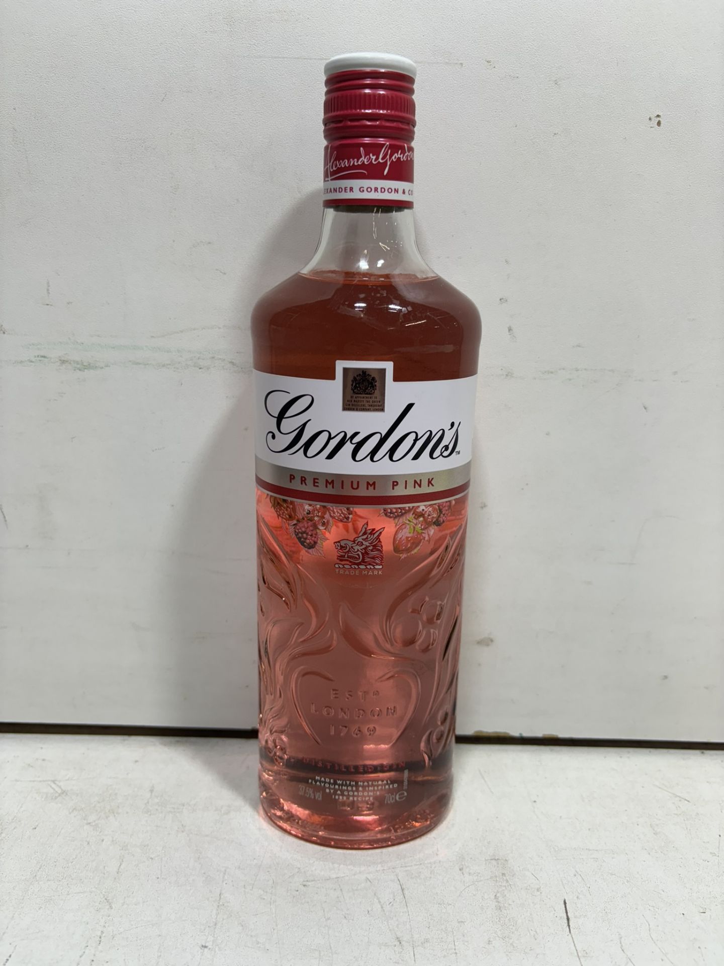 5 X Bottles Of Gordon's Premium Pink Distilled Flavoured Gin 70Cl