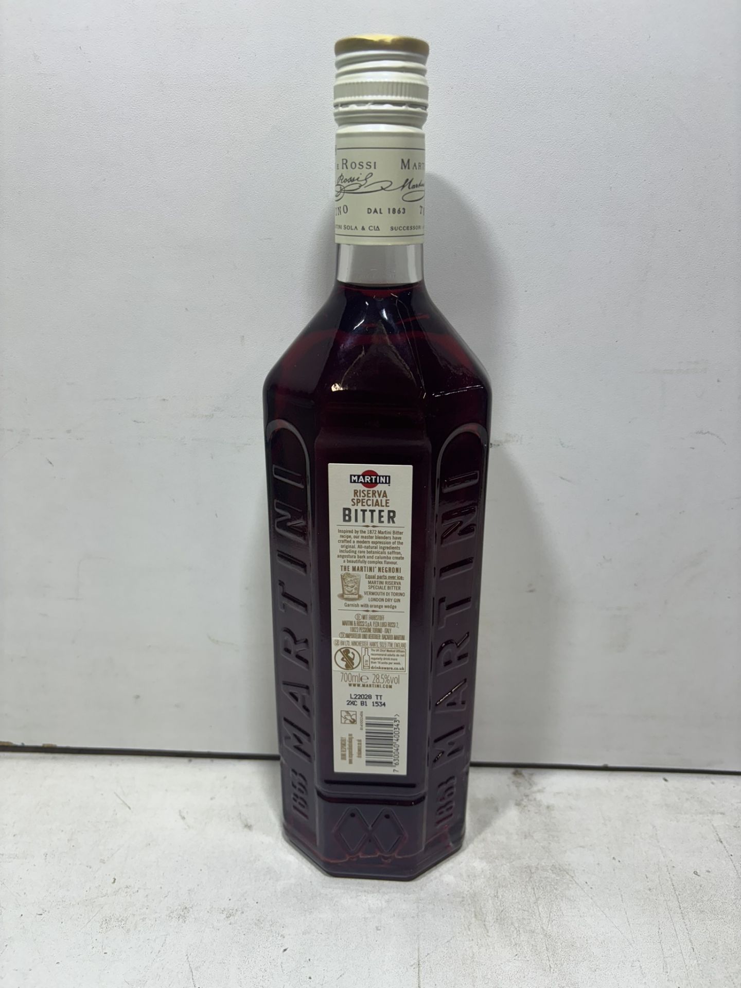 6 X Bottles Of Martini Riserva Speciale 1872 Bitter 70Cl - Image 3 of 5
