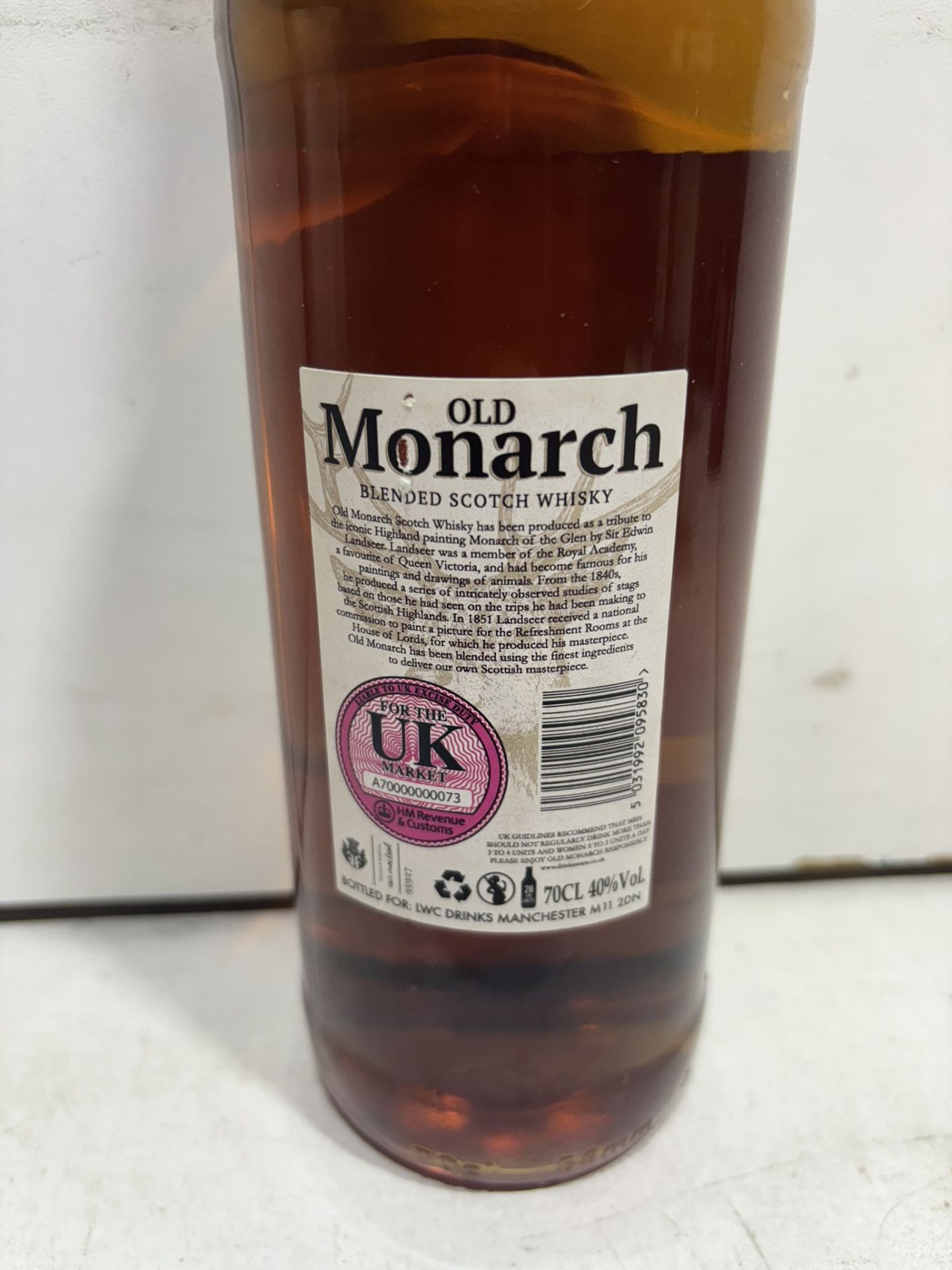 2 X Bottles Of Old Monarch Blended Scotch Whisky 70Cl - Image 3 of 3