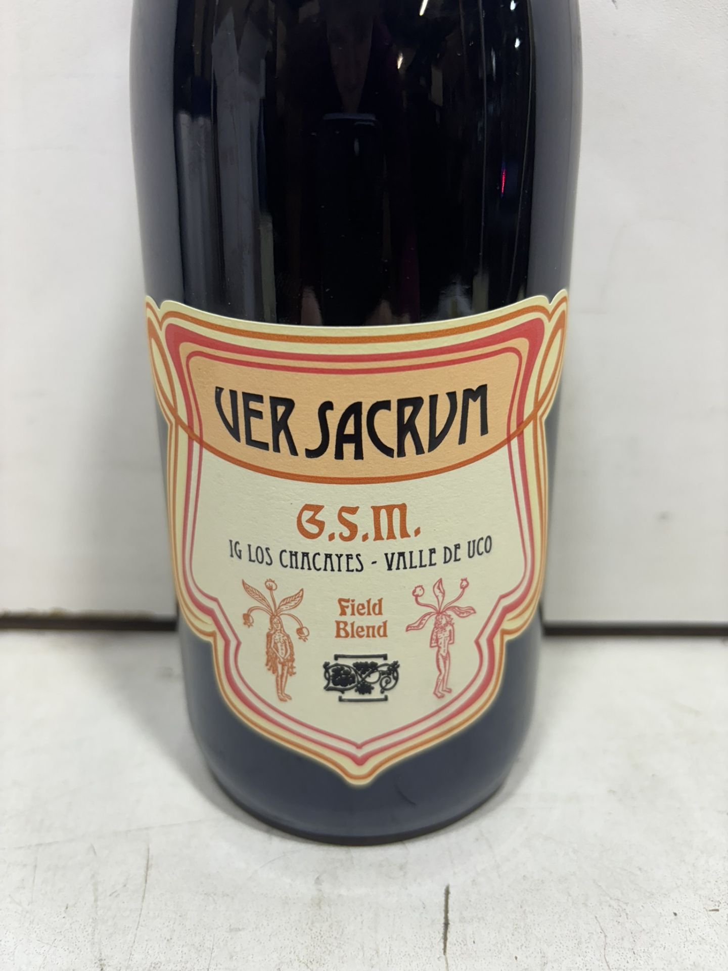 8 X Bottles Of Ver Sacrum G.S.M Field Blend 2018 Los Chacayes, Mendoza, Red Wine - Bild 2 aus 4
