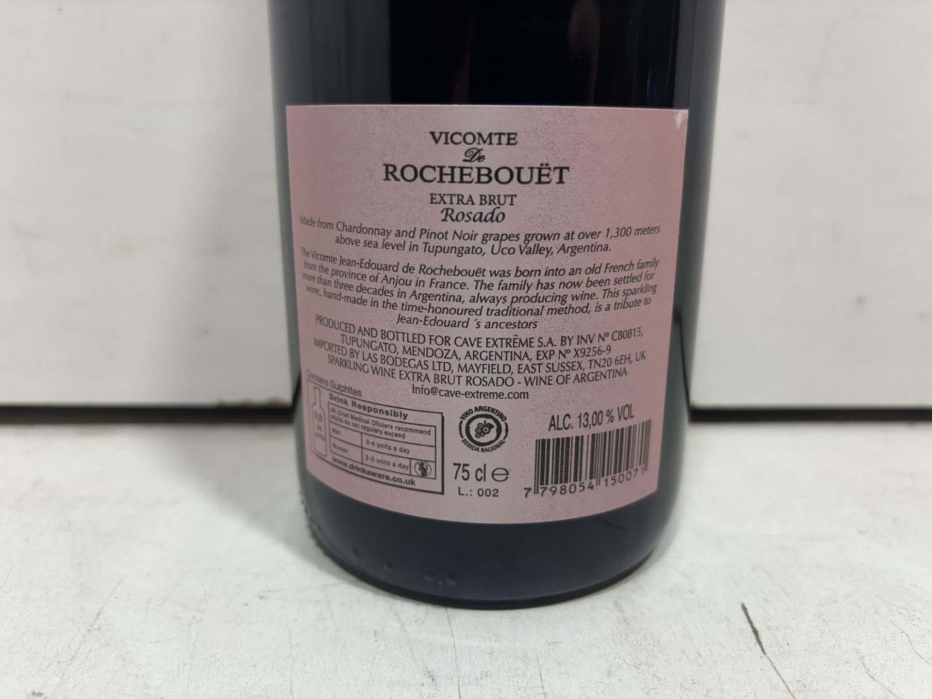 8 X Bottles Of Methode Traditionelle Vicomte De Rochebouet Chardonnay - Pinot Noir - Image 3 of 4