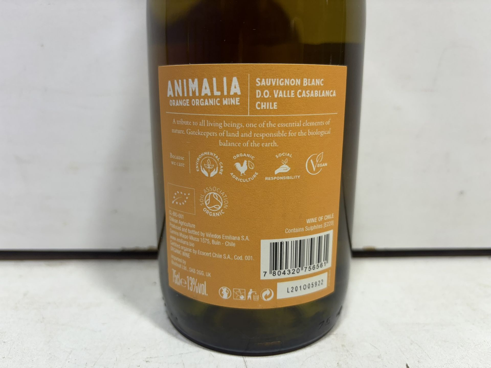 7 X Bottles Of Emiliana Animalia, Do Valle De Casablanca [Orange Wine], Organic 2021 - Image 3 of 4