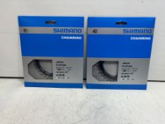 2 x Various Shimano FC-M7000 Chainrings - See Description