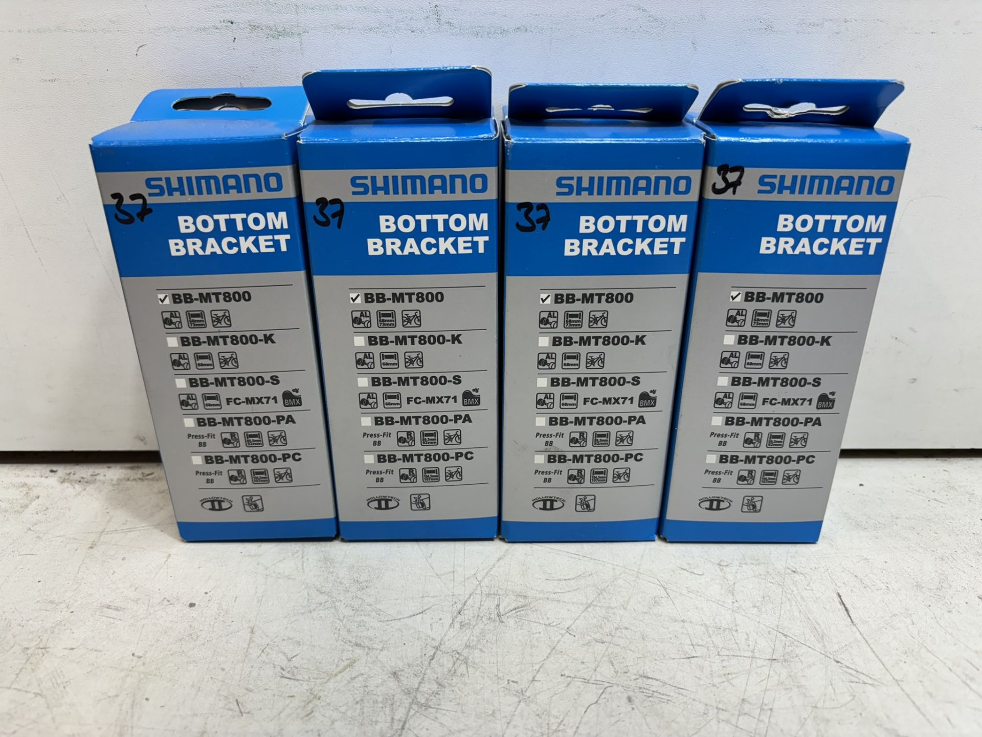 4 x Shimano BB-MT800 Bottom Brackets Black