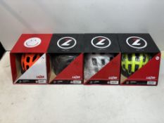 4 x Various Sized Lazer Helmets As Seen In Photos