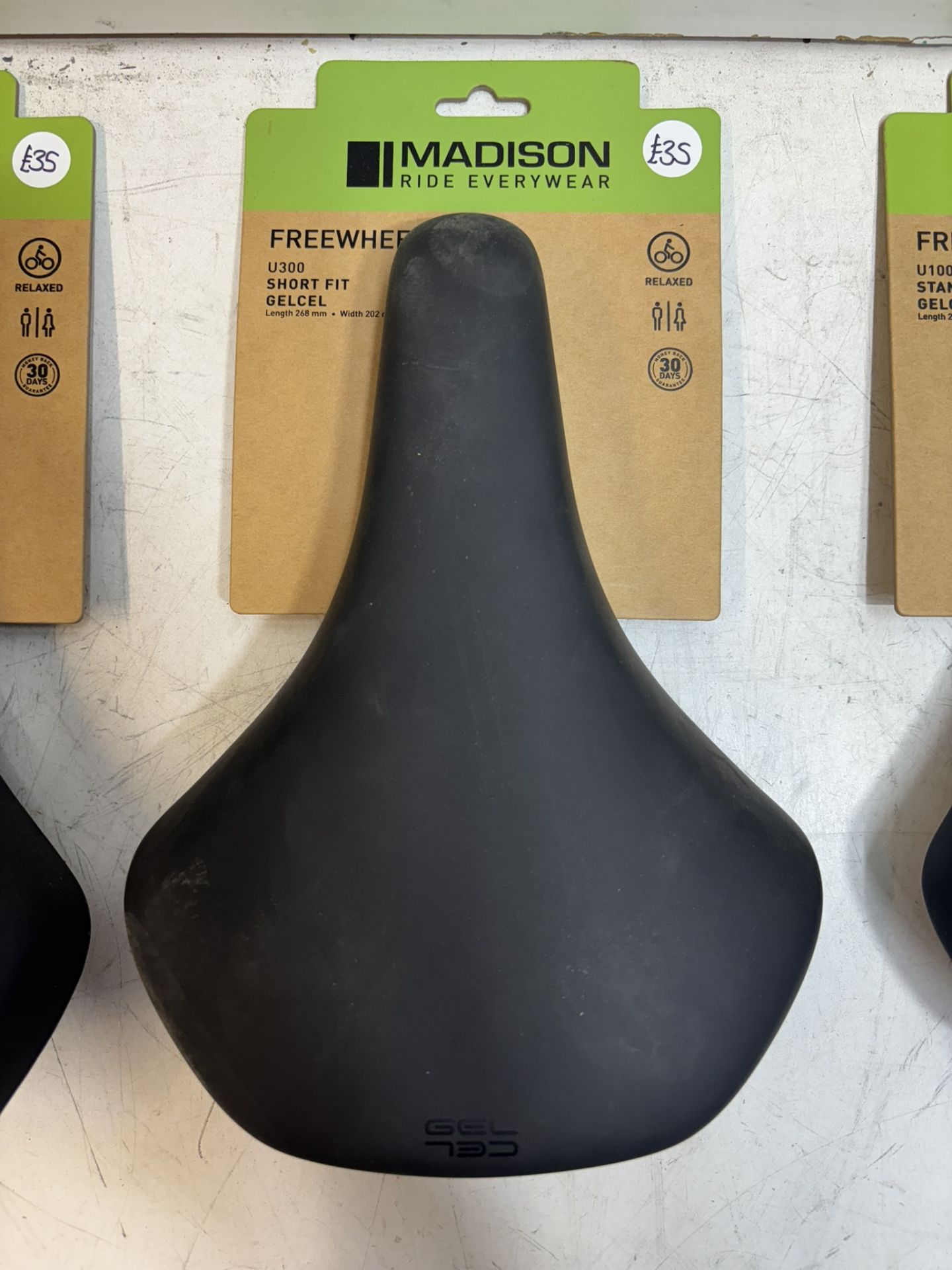 3 x Various Madison Freewheel Bike Saddles / Seats - See Description - Image 3 of 4