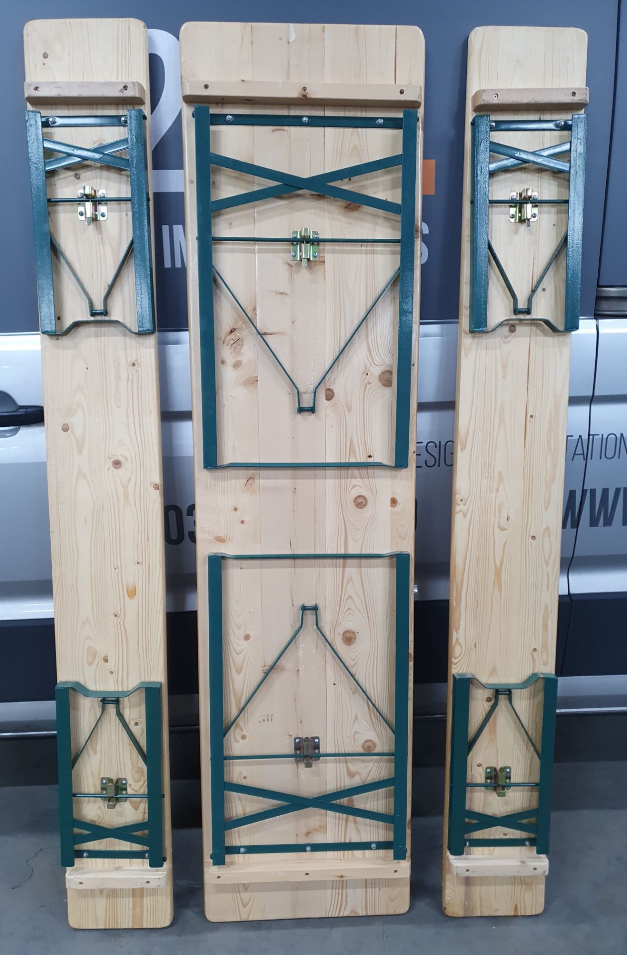 3 Piece Folding Beer Table Bench Set - Image 10 of 10