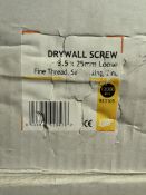 4 x Boxes Of Spit Fine Thread Self Drilling Drywall Screws | 1200 Pcs Per Box