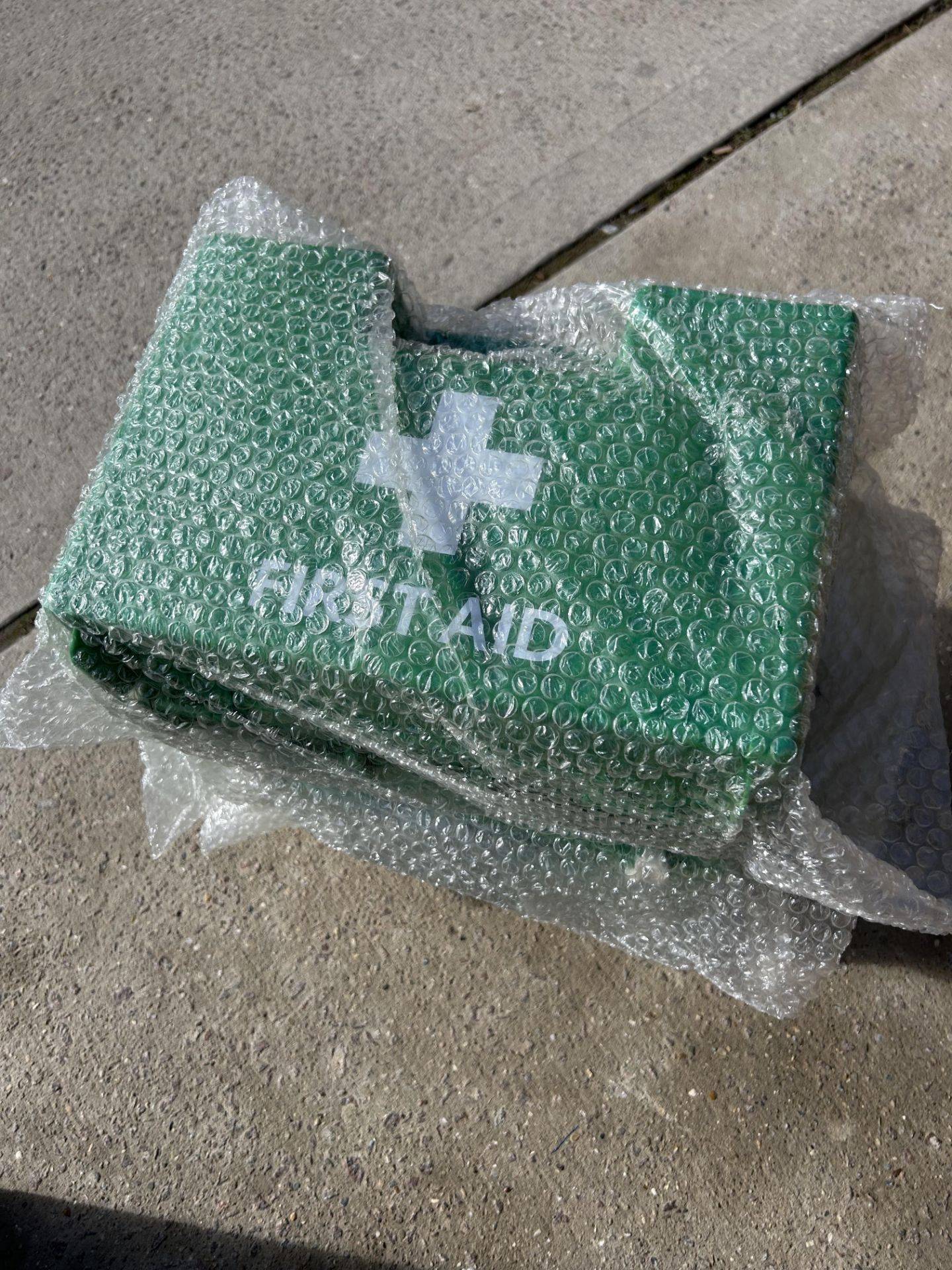 3x GREEN FIRST AID BOX (NEW SEALED) - Image 2 of 2