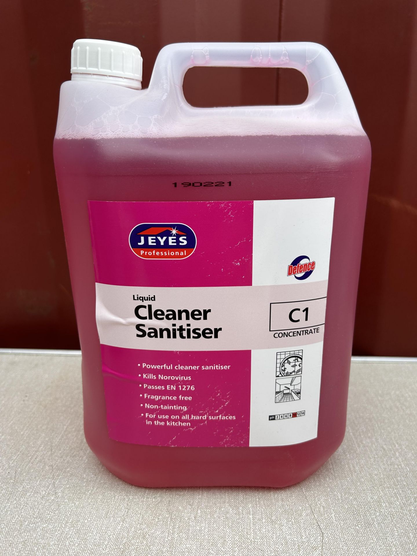 4x JEYES LIQUID CLEANER SANITISER C1 CONCENTRATE - 5L BRAND NEW