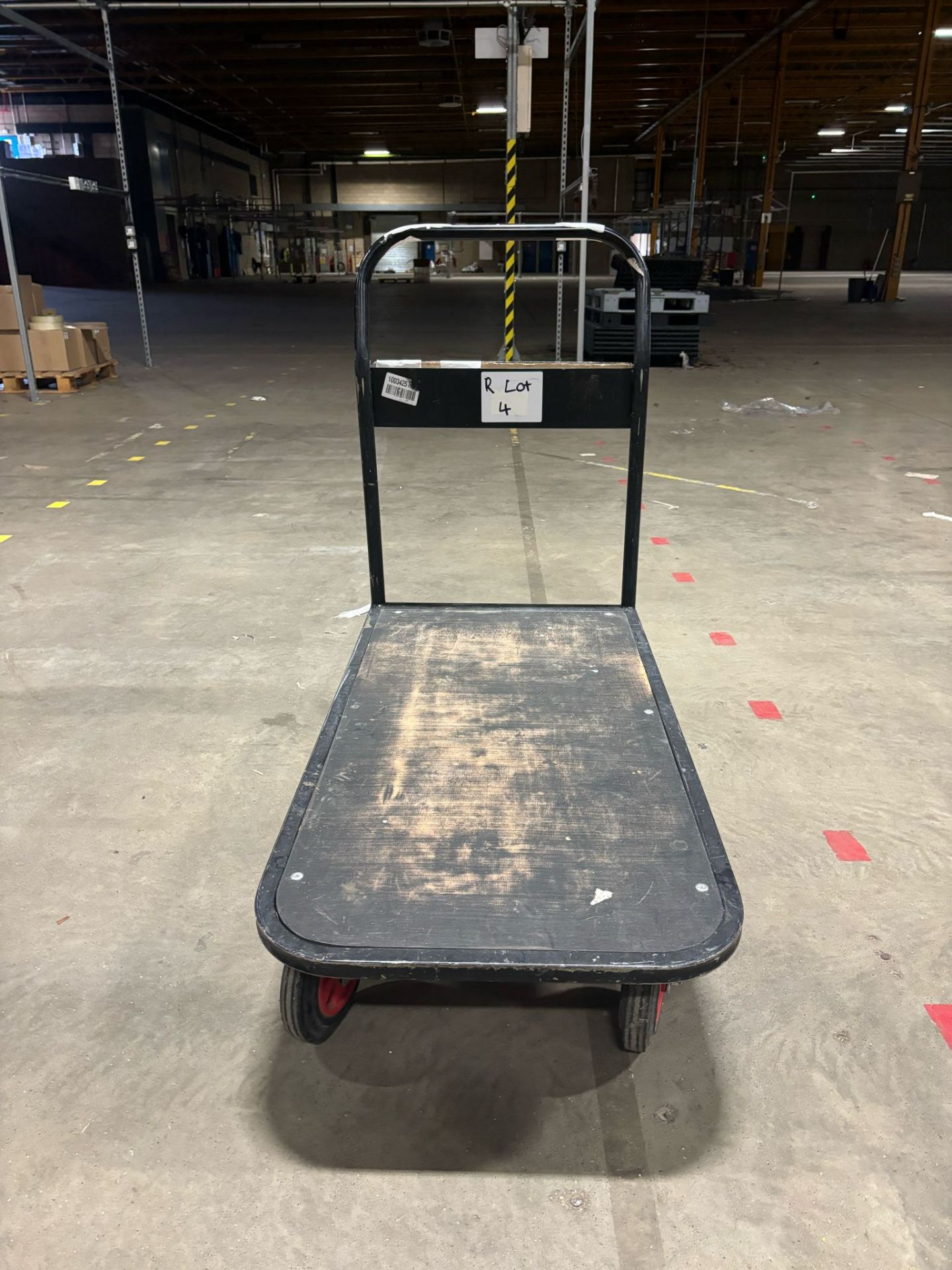 HEAVY DUTY WAREHOUSE GARAGE WORKSHOP TROLLEY ON WHEELS STEEL FRAME PORTABLE GOODS PICKING UNIT - Image 2 of 2