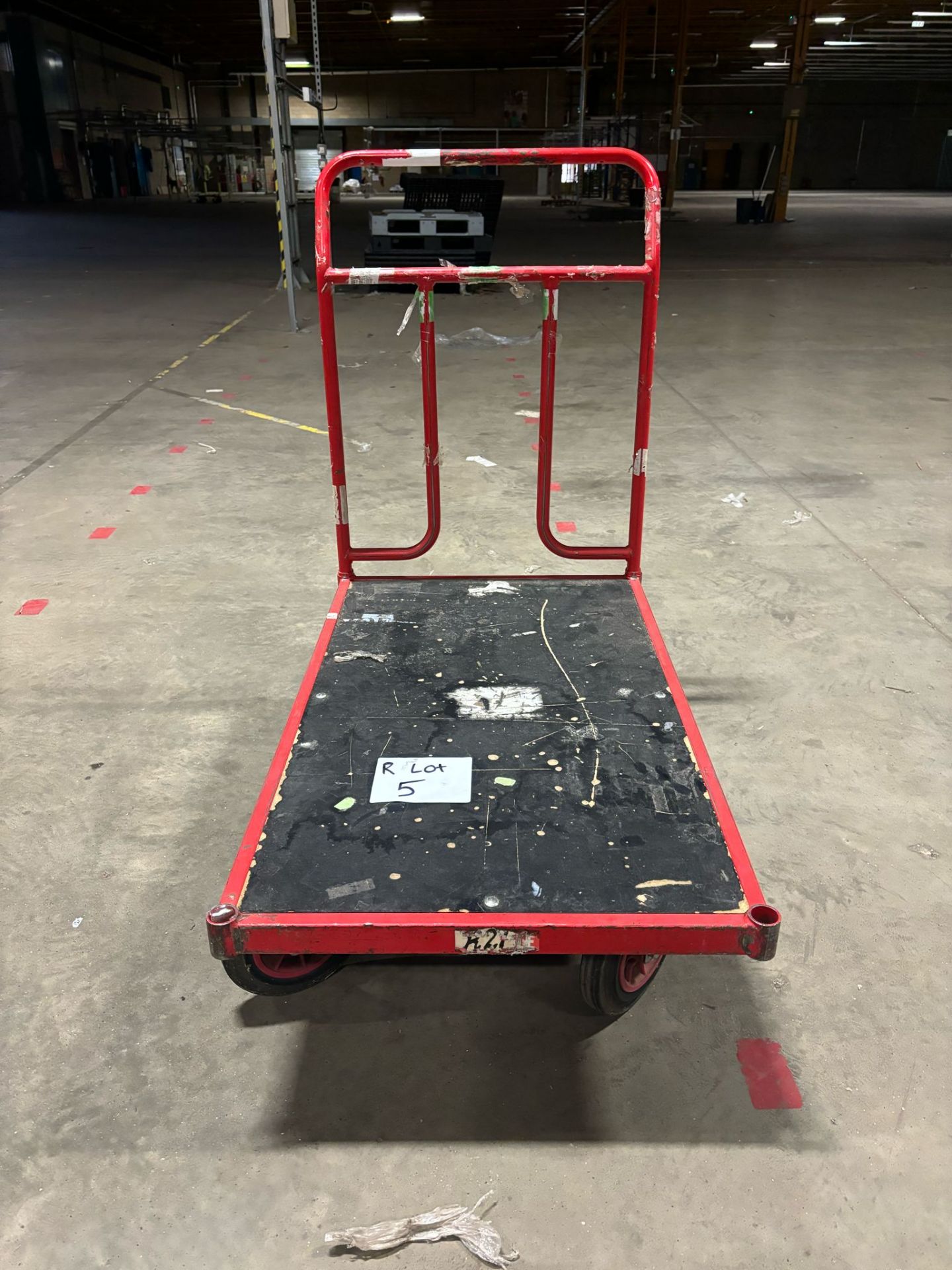 HEAVY DUTY WAREHOUSE GARAGE WORKSHOP TROLLEY ON WHEELS STEEL FRAME PORTABLE GOODS PICKING UNIT - Image 2 of 2