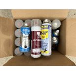 22x ASSORTED SPRAYS - 4x PROTEAN PTFE DRY FILM LUBRICANT, 12x KOOLMAX NF, 6x SOLENT DRY MOLY SPRAY