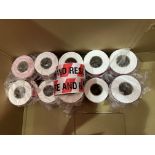 31x FIRE AND RESCUE RED AND WHITE TAPE TAPES, LARGE LONG LENGTH ROLLS RRP £600