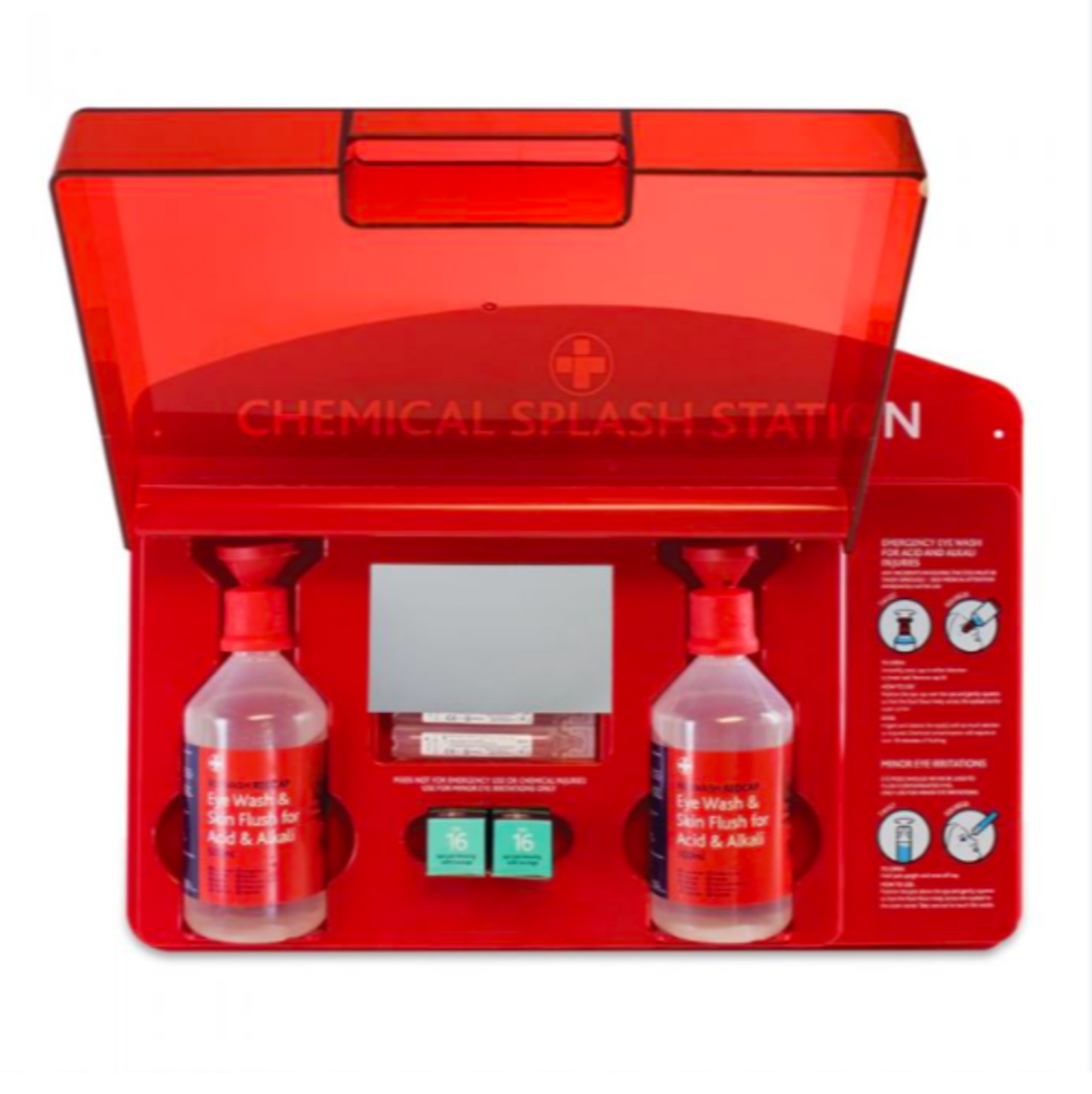 5x RELIWASH CHEMICAL EYE SPLASH STATION (NEW SEALED) - RRP £75 EACH TOTAL £380