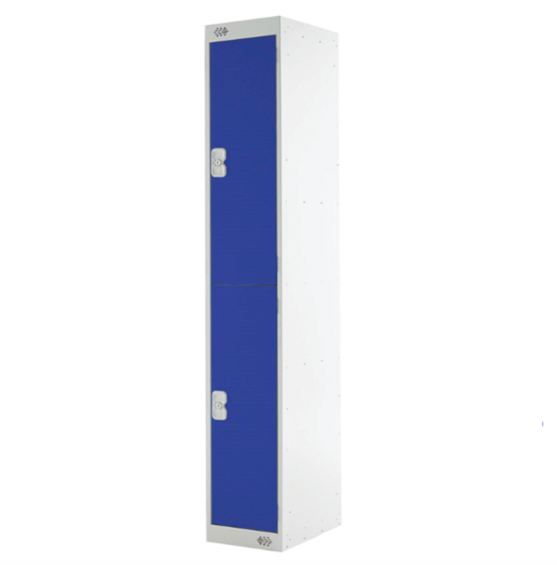 2x MATLOCK 2-DOOR LOCKERS - BLUE - 1800x450x450mm BRAND NEW