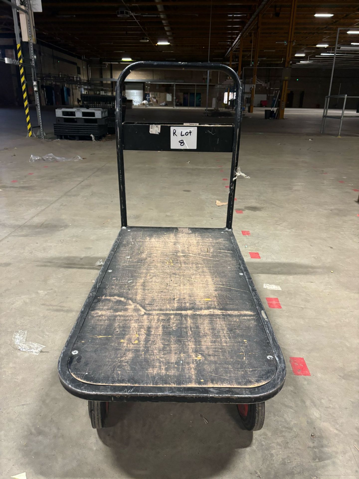 HEAVY DUTY WAREHOUSE GARAGE WORKSHOP TROLLEY ON WHEELS STEEL FRAME PORTABLE GOODS PICKING UNIT - Image 2 of 2