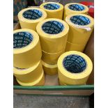 20x ADVANCE TAPES YELLOW MARKING TAPE - 75mm x 33m TAPES RRP £300