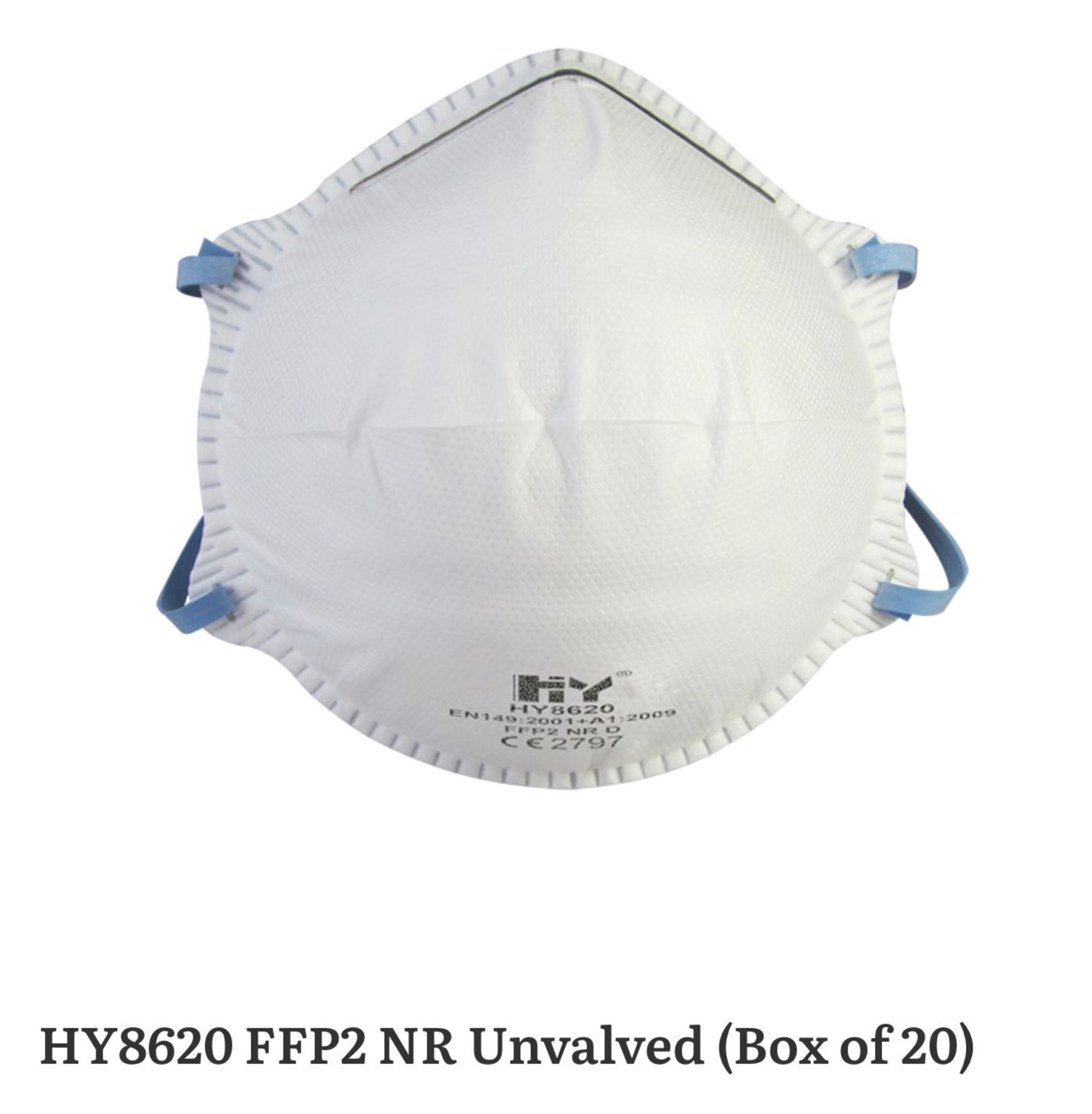 480 BOXES OF HANDANHY HY8620 FFP2 DUST PROTECTION FACE MASKS WORKWEAR 20pack - RRP £4.99, EXP 05/25 - Bild 5 aus 5