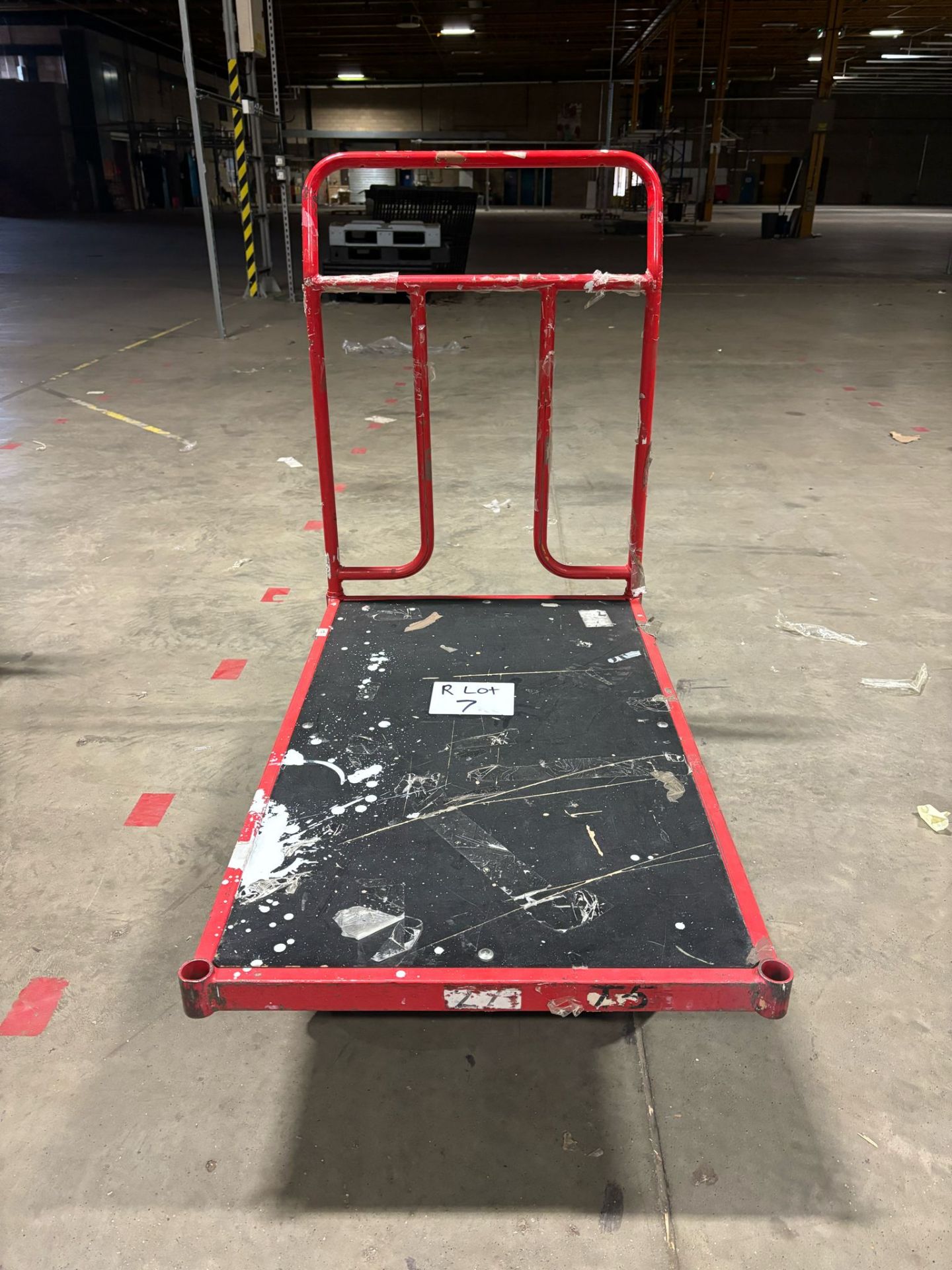 HEAVY DUTY WAREHOUSE GARAGE WORKSHOP TROLLEY ON WHEELS STEEL FRAME PORTABLE GOODS PICKING UNIT - Image 2 of 2