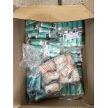 FIRST AID MEDICAL BOX JOBLOT - 504x BLUE RELIANCE MEDICAL TAPE, 154x CREPE BANDAGE
