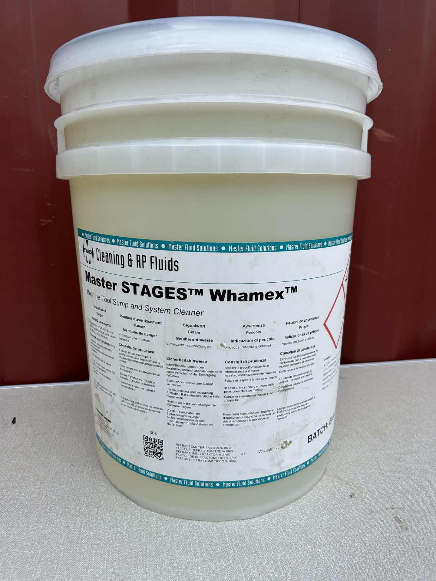 MASTER STAGES WHAMEX MACHINE TOOL SUMP & SYSTEM CLEANER - 20L SEALED