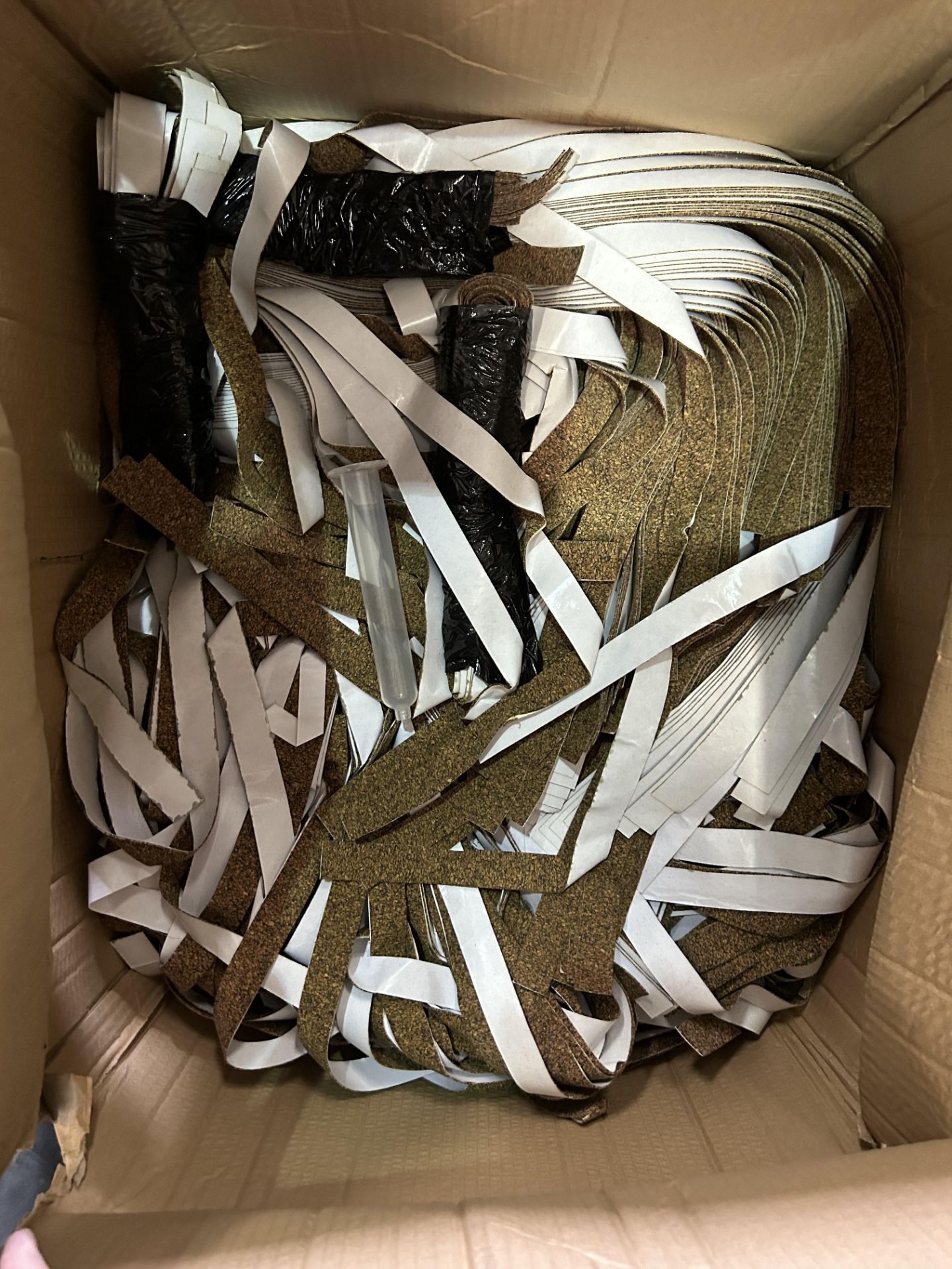 LARGE BOX OF CORK SELF ADHESIVE TAPE STRIPS - RRP £600