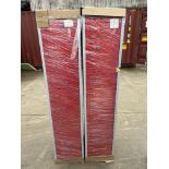 2x MATLOCK 10 DOOR MULTI STORAGE BOX LOCKERS - RED - 1800x450x450mm BRAND NEW