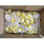130x YELLOW SPRAY NOZZLE FOR BOTTLES BRAND NEW