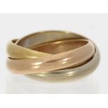 Ring: goldener Ring, 3-farbig