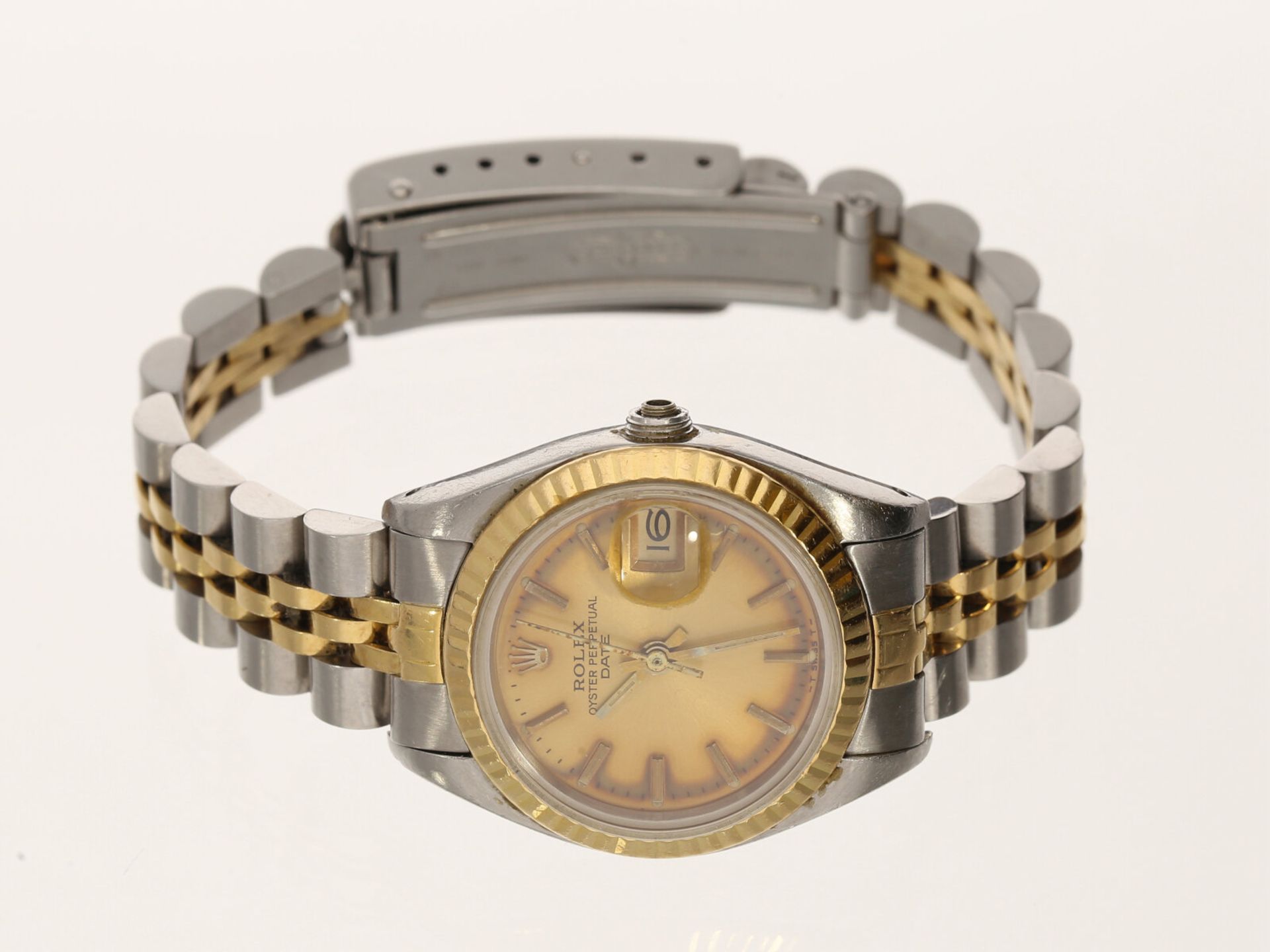 Armbanduhr: Vintage Rolex Oyster Perpetual "Date" Stahl/Gold, Referenz 6917, von 1982