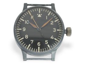 Armbanduhr: frühe, extrem rare Fliegeruhr aus dem Zweiten Weltkrieg, Lacher & Co. "Durowe"