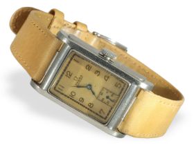 Armbanduhr: seltene Omega "waterproof", Nachfolgemodell der "Marine", ca.1938: Ca. 23 × 38 mm, "