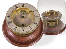 Ungewöhnliches Tischchronometer/Gangmodell, Chronometerhemmung, vermutlich um 1840: Holzsockel ca.