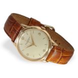 Armbanduhr: große rotgoldene IWC mit Zentralsekunde, ca. 1962, 18K Rotgold: Ca. Ø 36mm, 18K Rotgold,
