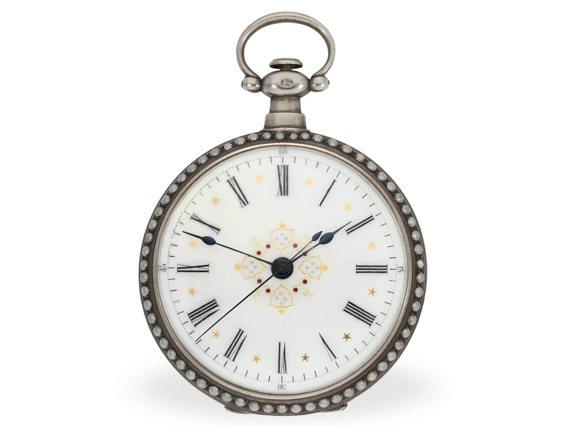 Pocket watch: 2 large enamel watches for the Chinese market, Leo Juvet, ca. 1880 - Image 10 of 13