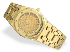Armbanduhr: sehr seltene vintage AP Royal Oak Lady mit Diamantbesatz, Papiere von 1982: Ca. Ø