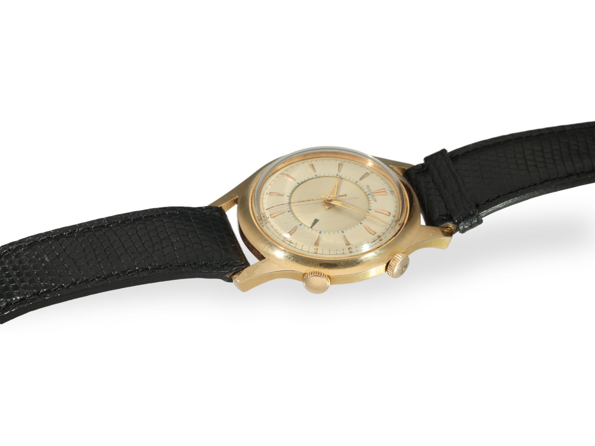 Wristwatch: Jaeger Le Coultre Memovox Ref. E852 "Pink-Gold", full set from 1961 - Image 5 of 7